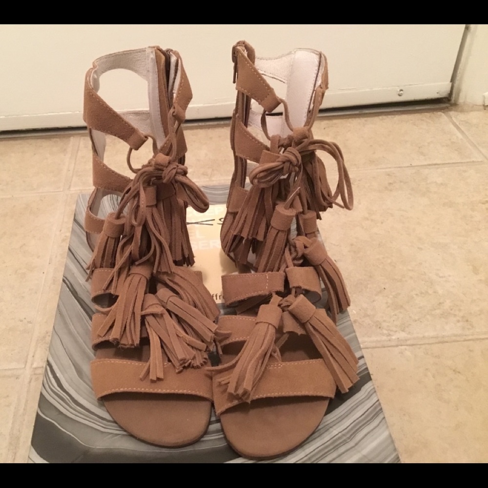 BNIB Jeffrey Campbell Suede Sandals - Picture 2 of 5
